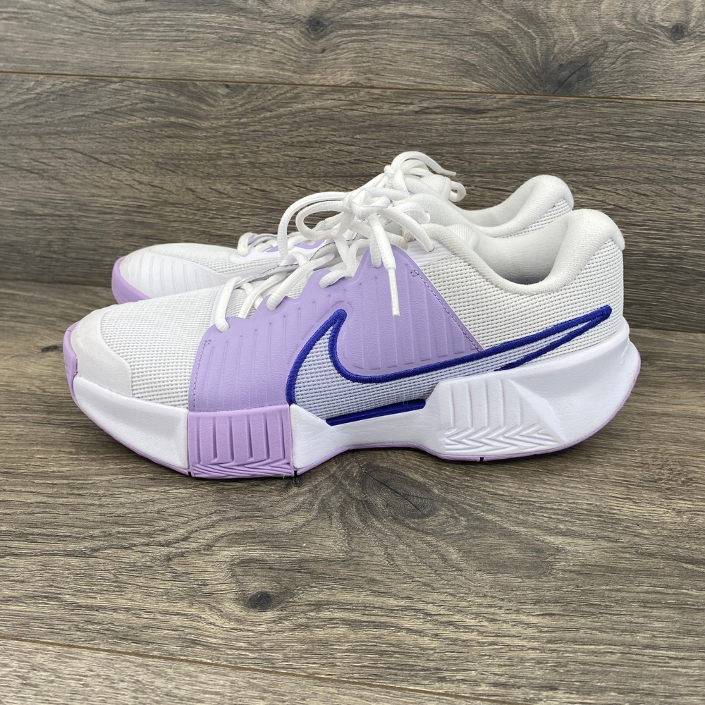 Nike Court GP Challenge Pro Tennis Shoes Womens 9.5 White Purple FB3146-101 - Picture 2 of 9